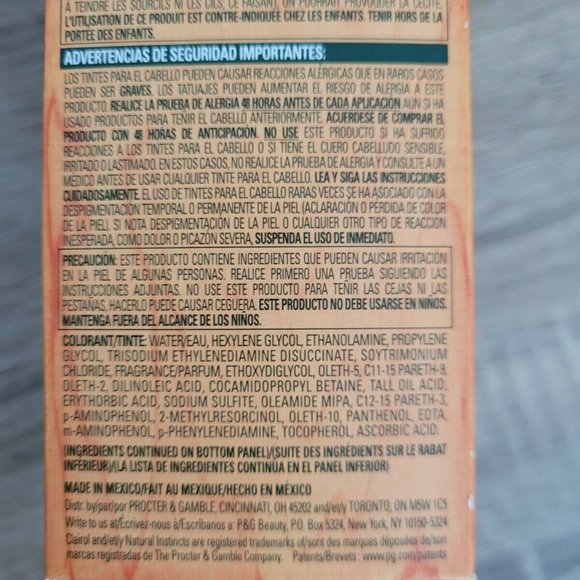 Clairol Natural Instincts Hair Color 8G Formerly #4 Sunflower Medium Golden - Picture 6 of 9